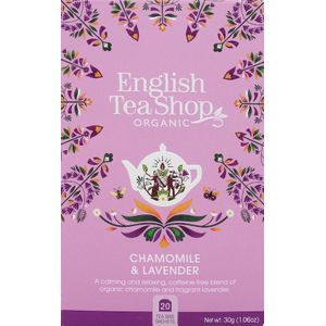 English Tea Shop Biologische Lavendel Kamille Infusie – 20 zakjes – 30 g
