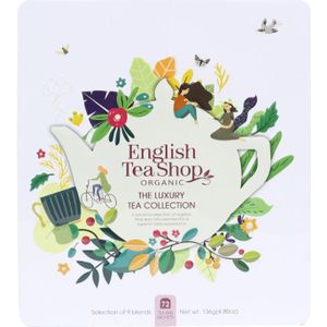 English Tea Shop Luxury tea collection gift tin bio  72 Stuks