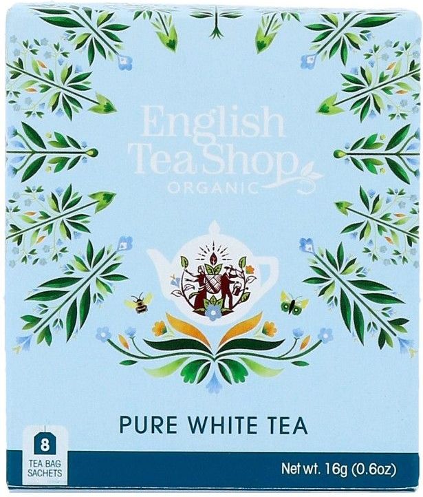 English Tea Shop - Organic Pure White Tea - Thee - Goudkleurig - 8 Theezakjes
