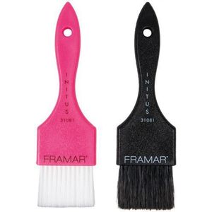 Framar - Power Painter Haarverf Kwasten - Roze en Zwart