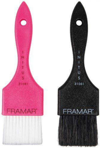Framar - Power Painter Haarverf Kwasten - Roze en Zwart