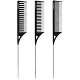 Framar - Dream Weaver Comb Set - Kam Set - Zwart - Drie Verschillende Maten