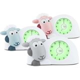 Zazu Sam Slaaptrainer - Met nachtlamp functie en slaaptimers - Grijs / Wit