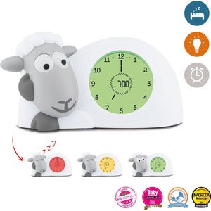 Zazu Sam Slaaptrainer - Met nachtlamp functie en slaaptimers - Grijs / Wit