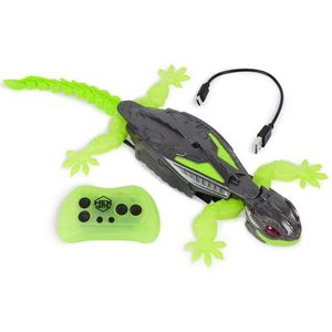 HEX BOTS Wall Crawler Gecko, oplaadbare afstandsbediening robot kinderspeelgoed, klimt op muren voor grappenspeelgoed en spelletjes, RC-robot voor jongens en meisjes vanaf 4 jaar