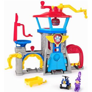 PAW Patrol – Luchtredding – Pup Squad – Avonturenbaai Vliegveld Speelset met Chase-speelgoedauto en PAW Patrol-lanceer-voertuig