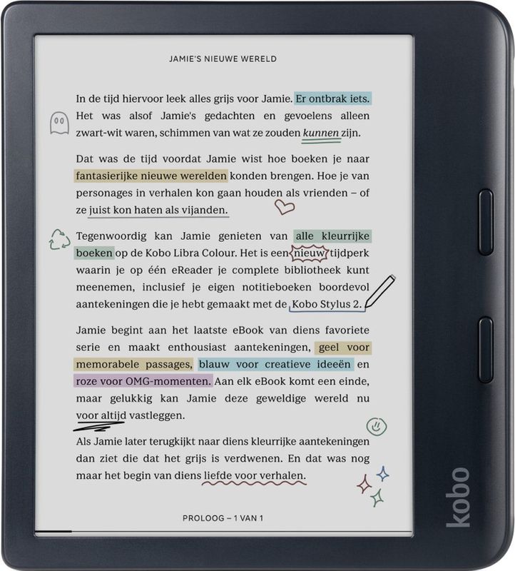 Kobo eReader Libra Colour - 32GB - Bluetooth - Zwart