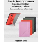 Kobo Clara Colour / BW Hoes voor eReader - SleepCover - Rood - Ingebouwde standaard