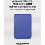 Kobo Clara Colour / BW Hoes voor eReader - Basic SleepCover - Blauw - Slaapfunctie