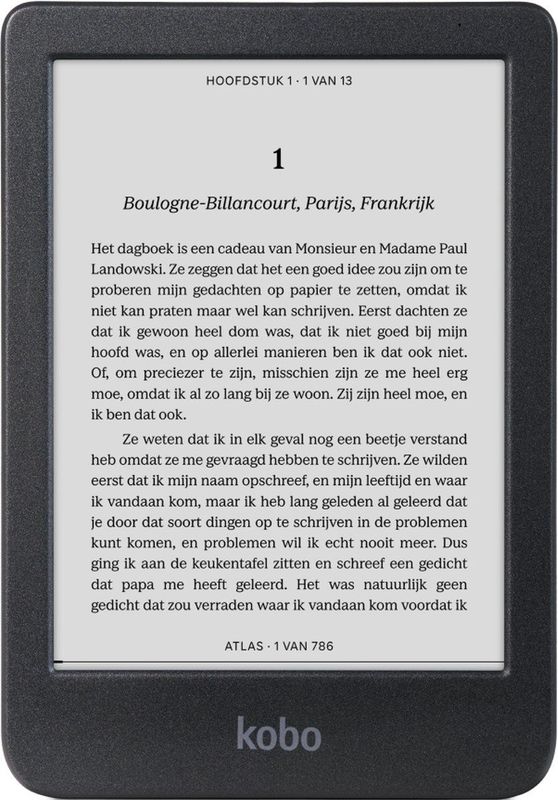 Kobo - Clara BW - E-reader - Zwart - 6 inch - 16GB - Bluetooth