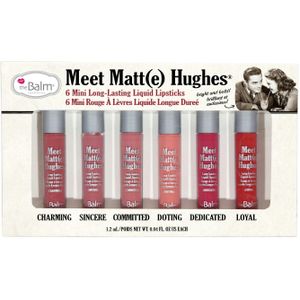 theBalm Meet Matt(e) Hughes Mini Kit vloeibare lippenstift set voor Langdurige Effect