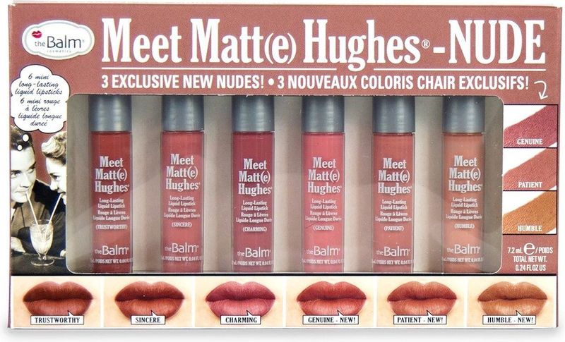 Ontmoet Matt(e) Hughes mini vloeibare lippenstift set Nude 6x1,2ml