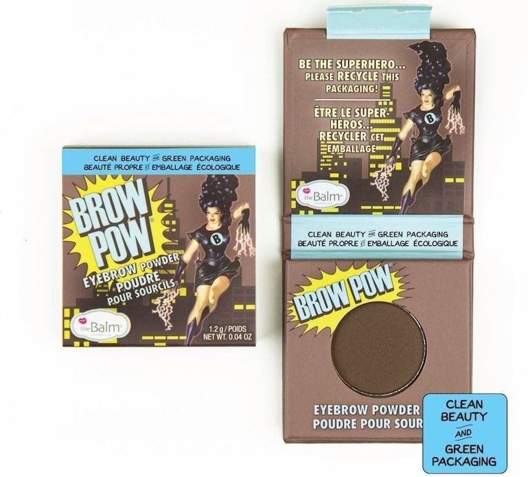 The Balm - Green Beauty Brow Pow - Wenkbrauwpoeder - Donkerbruin - 0,85 g