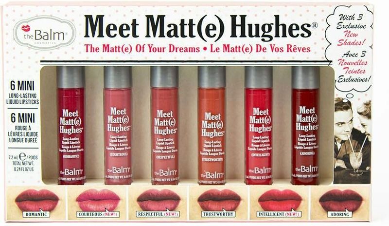 theBalm - Meet Matt(e) Hughes Vol. 12 - Cosmetica Set - 6x 1,2 ml - Langaanhoudende Matte Lippenstift