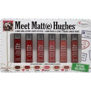 theBalm Meet Matte Hughes Set van 6 Mini Longlasting Liquid Lipsticks Special Delivery