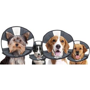 Zenpet Procone XL – Hondenkraag – Nekomtrek 45.7 tot 58.4cm - Hondenkap na operaties – Beschermkraag hond – Grijs/Zwart