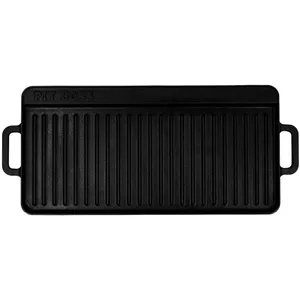 Barbecook universal enamelled cast iron grill plate, grill accessory, black, for Brahma 42.5x2x24 cm