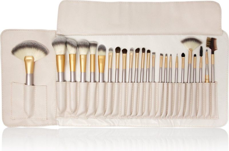 Zoë Ayla 24-delige make up kwasten set - Make up brush set - Incl. luxe reistas - Professionele make-up kwasten