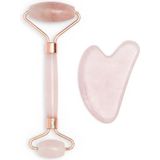 Zoe Ayla - Gua Sha Set - Roze Kwarts - Gezichtsmassage Dames