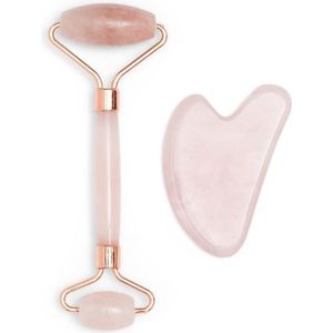 Zoe Ayla - Gua Sha Set - Roze Kwarts - Gezichtsmassage Dames