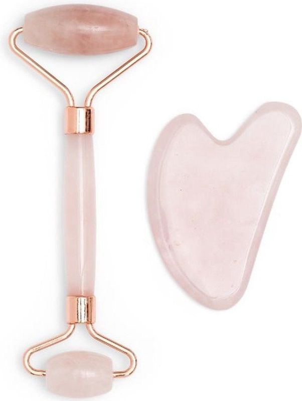 Zoe Ayla - Gua Sha Set - Roze Kwarts - Gezichtsmassage Dames
