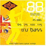 Rotosound Elektrische bassnaren TRU BASS NYLON FLATWOUND 4-snaren RS88EL NYLON FW XLONG SCALE Standaard 65-115