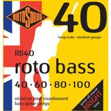 Rotosound RB Roto Bass vernikkeld 4-delige snarenset nikkel medium 40-100 RB40
