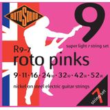 Rotosound Roto Pink snaren voor elektrische gitaar, nikkel Tirant Super Light (9 11 16 24 32 42 52) (import in het Verenigd Koninkrijk)