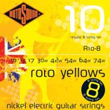 Rotosound R10-8 snaren voor elektrische gitaar, 10,13,17,30 W, 42 W, 54 W, 64 W, 74 W