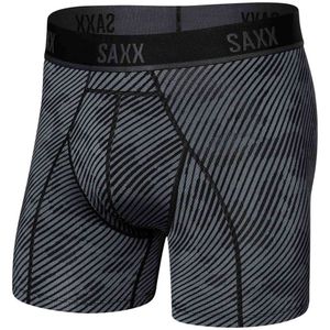 Saxx - Kinetic Boxer - Boxershort - Optic Camo-Black - 85% Nylon, 15% Elastaan