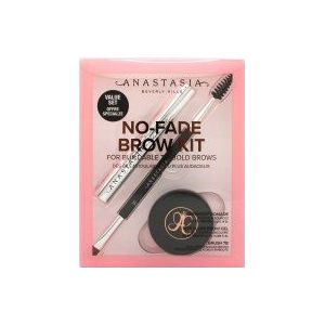 Anastasia Beverly Hills No-Fade Brow Kit Soft Brown 4g Dipbrow Pomade + 2.5ml Mini Clear Wenkbrauwgel + Kwastje