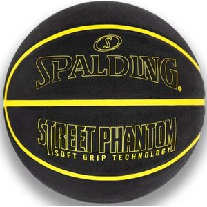 Spalding Phantom Ball 84386Z, Unisex, Zwart, basketbal, maat: 7