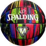 Spalding Marble Ball 84405Z, Unisex, Zwart, basketbal, maat: 7