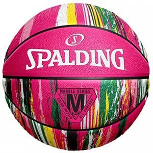 Spalding marble basketbal in de kleur roze.