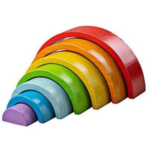 Bigjigs Wooden Stacking Rainbow - Small