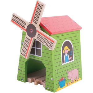 Bigjigs houten treinbaan windmolen