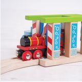 Bigjigs Rails Houten Trein Wasstraat
