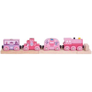 BIGJIGS Treinset Treinbaan Prinsessentrein - Hout