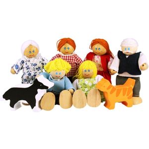Bigjigs Houten Poppenhuis Familie