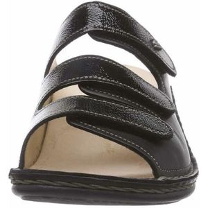 Finn Comfort - Muiltje - Damesslippers - Zwart - Hoogwaardig Leer