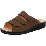 Finn Comfort - Korfu - Herenslippers - Tabak - Nubuck - Varkenvoering