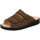 Finn Comfort - Korfu - Herenslippers - Tabak - Nubuck - Varkenvoering