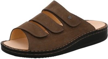 Finn Comfort - Korfu - Herenslippers - Tabak - Nubuck - Varkenvoering