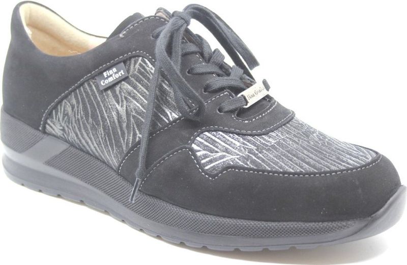 Finn Comfort - Drena - Sneakers - Zwart Combi - Leer