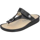 FinnComfort - Alexandria S - Teenslipper - Zwart - Wijdte H, Uitneembaar Kurken Voetbed