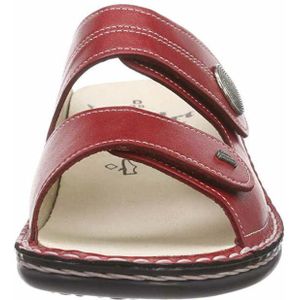 Finn Comfort - Muiltje - Damesslippers - Zwart - Leer - Klittenband