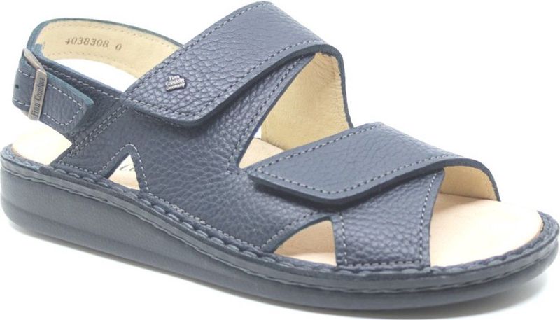 Finn C. - Toro - Sandaal - Blauw - Lederen, Gesp en Klittenband Sluiting