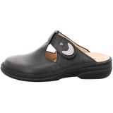 Finn Comfort - Muiltje - Zwart - Hoogwaardig Leer - Klittenbandsluiting