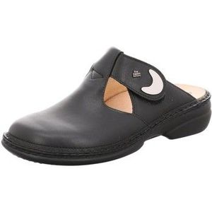 Finn Comfort - Muiltje - Zwart - Hoogwaardig Leer - Klittenbandsluiting