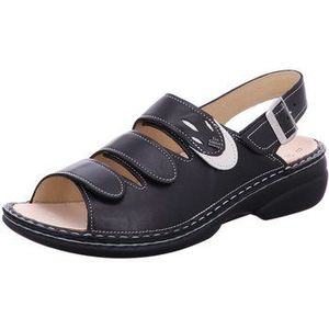 Finn Comfort SALONIKI 2557900418 Womens sandaal, zwart 9 UK Over-Size, Zwart, 42 EU